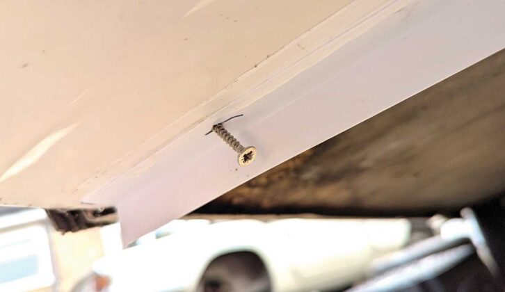 An unscrewed screw