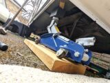 Using a trolley jack to provide support