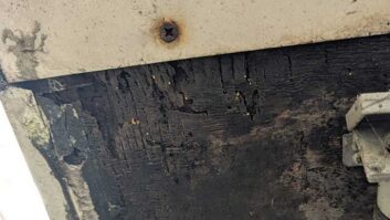 One of the soft floor corners