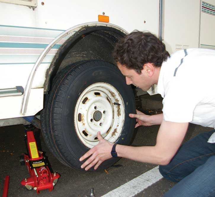 Checking the tyres
