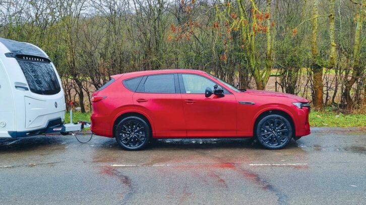 The Mazda side-on