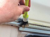 Cleaning the area for sealing