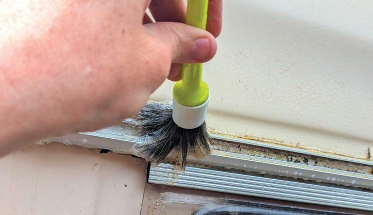 Cleaning the area for sealing