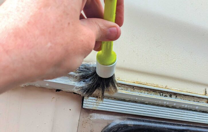 Cleaning the area for sealing