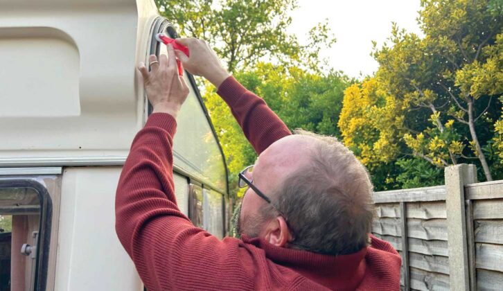 Nigel replacing the trim