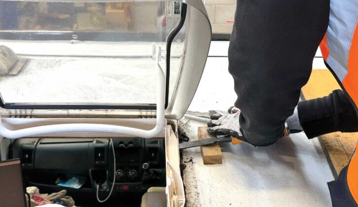 Removing the rooflight externally