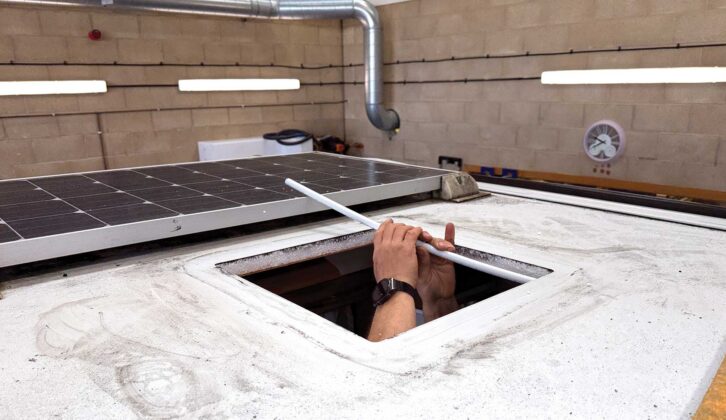 Creating the cable hole
