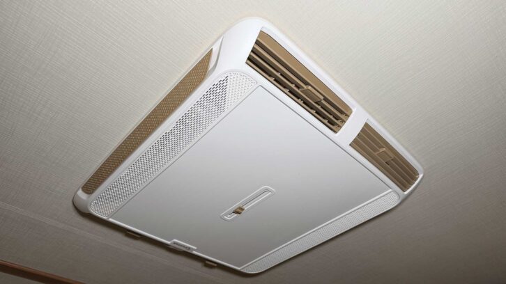 The unit installed in the 'van