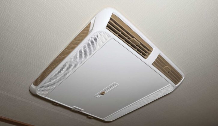 The unit installed in the 'van