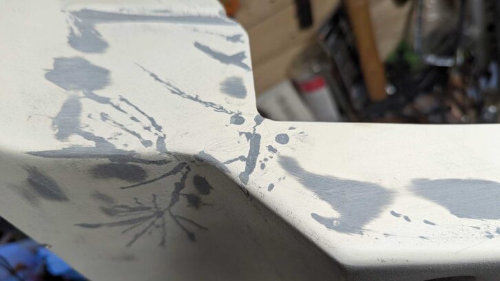 Damage on the A-frame