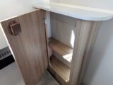 The storage in the cupboard