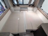 The bed made up from the sofas