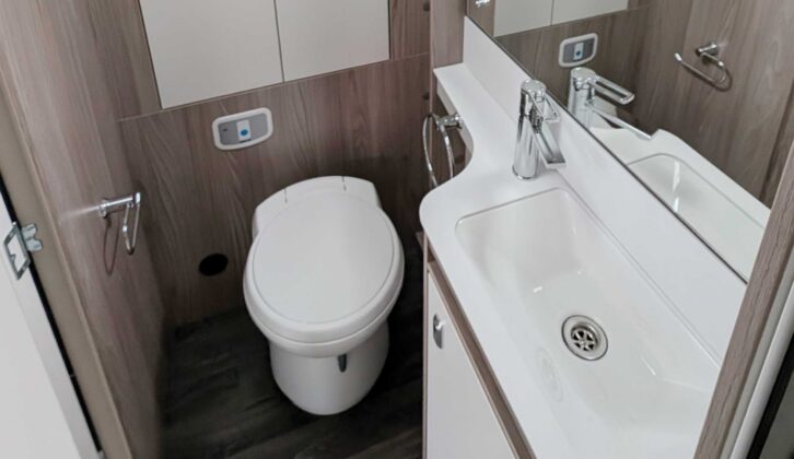 The washroom in the Challenger