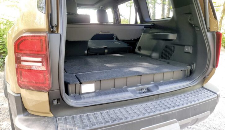 The boot in the Toyota