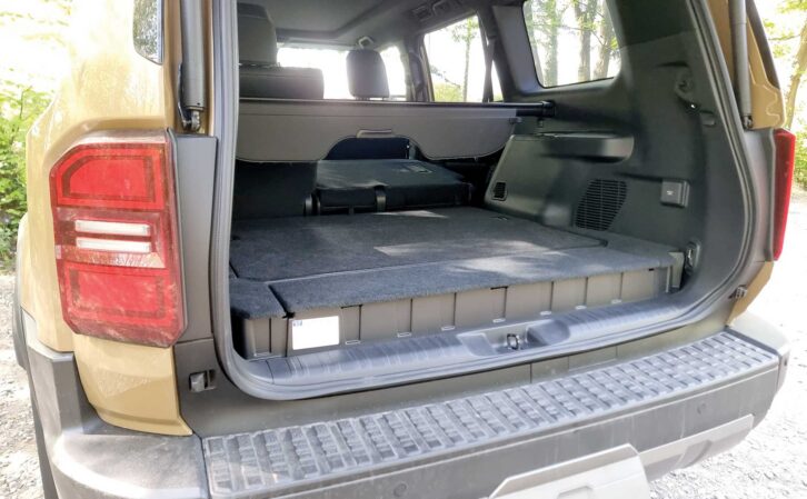 The boot in the Toyota