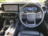 The cabin in the Toyota