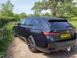 The BMW from the rear