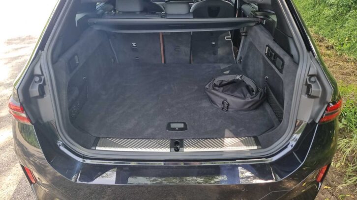 The boot in the BMW