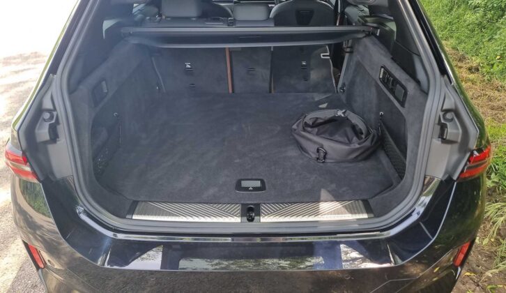 The boot in the BMW