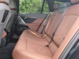 The interior in the BMW