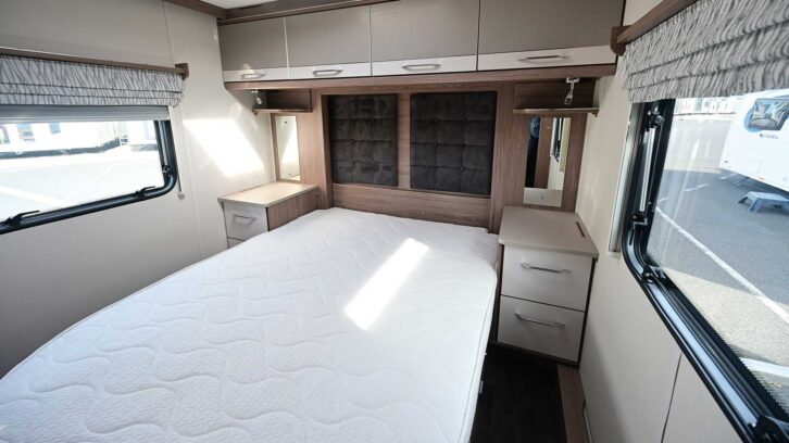 The bed in the Laser 650