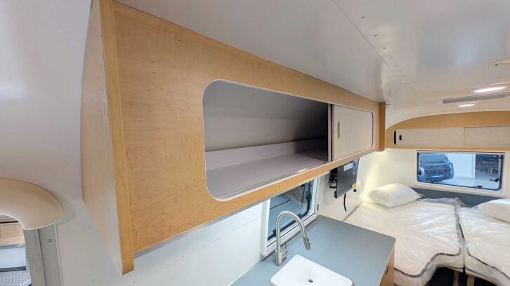 The locker above the kitchen