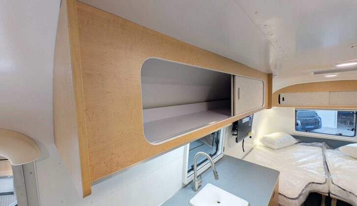 The locker above the kitchen