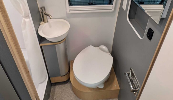 The washroom in the Airstream