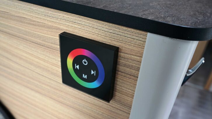 The switch for the mood lighting