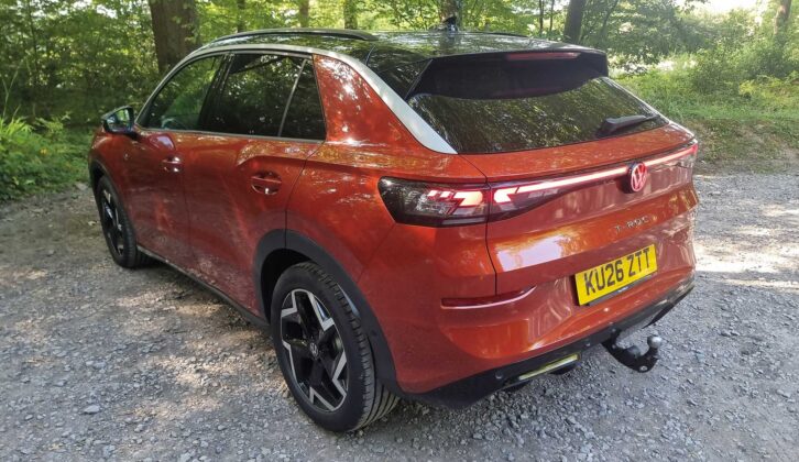 The T-Roc from the rear