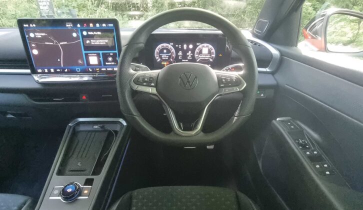 The view from the driver's seat of the new T-Roc