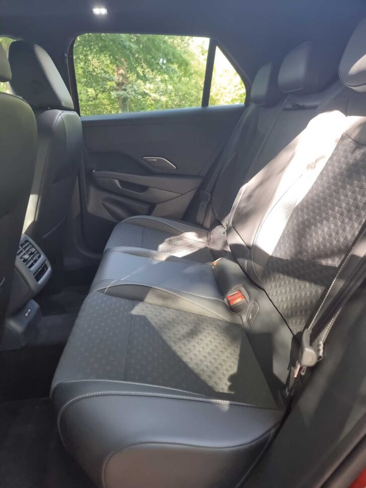 The rear seats