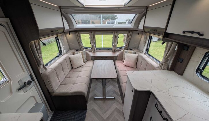 The lounge in the Acadia