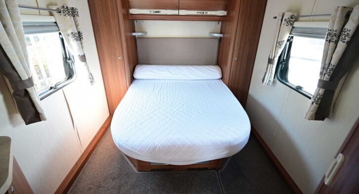 The rear bedroom