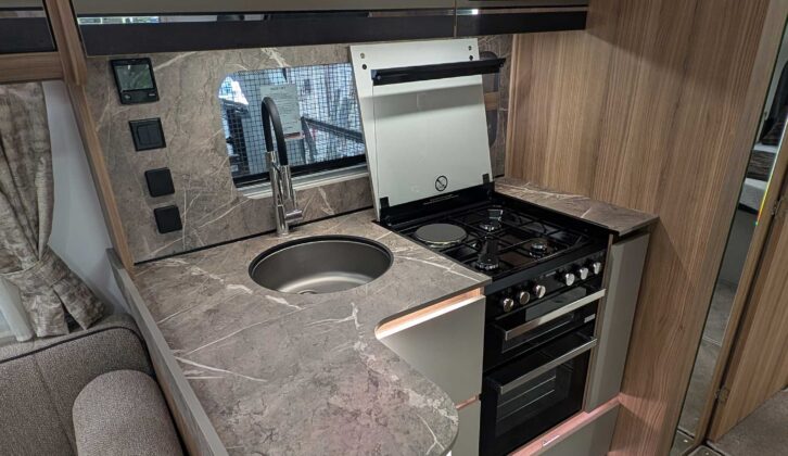 The kitchen in the Bailey Unicorn Grande Cordoba