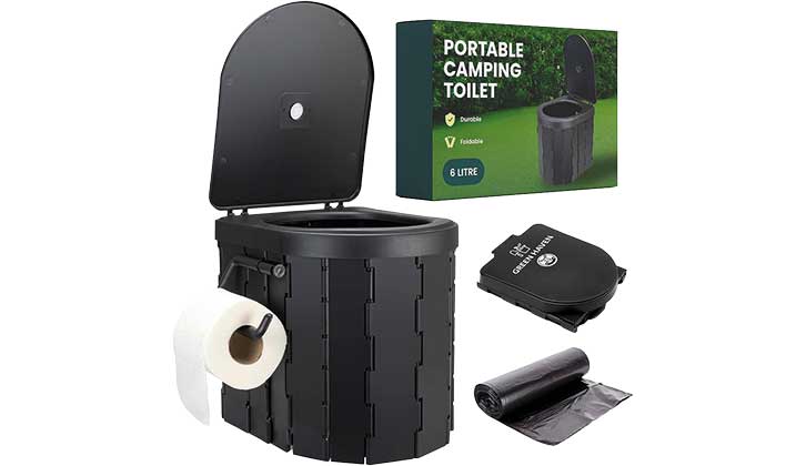 A Portable Camping Toilet