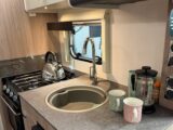 The kitchen in the Sprite Quattro FB Grande