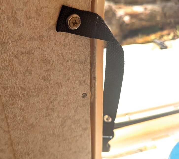 The strap from the inside