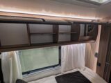 Overhead cupboards in the kitchen