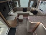 The G-shaped settee in the lounge
