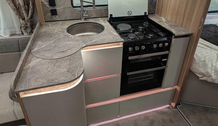 The kitchen in the Bailey
