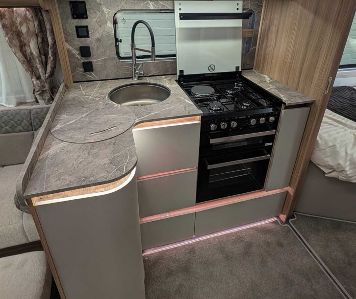 The kitchen in the Bailey