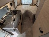 The bed in the Eriba Touring 542 Silver Edition